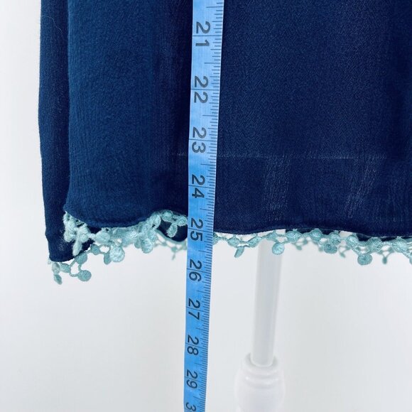 Altar’D State Top Size M Women’s Embroidered Sleeveless Blue New - Picture 10 of 11